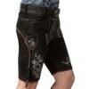 Elegant Black Bavarian Lederhosen Embrace Style with Charming Embroidery for a Modern Twist on Tradition - Image 4