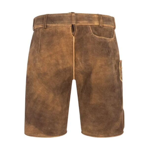 Modern Brown Lederhosen with Belt – A Stylish Take on Traditional Men's Lederhosen - Image 4