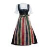 Authentic German Dirndl Dress Anna Long Maxi in Black