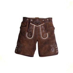 Authentic Women's Lederhosen in Brown