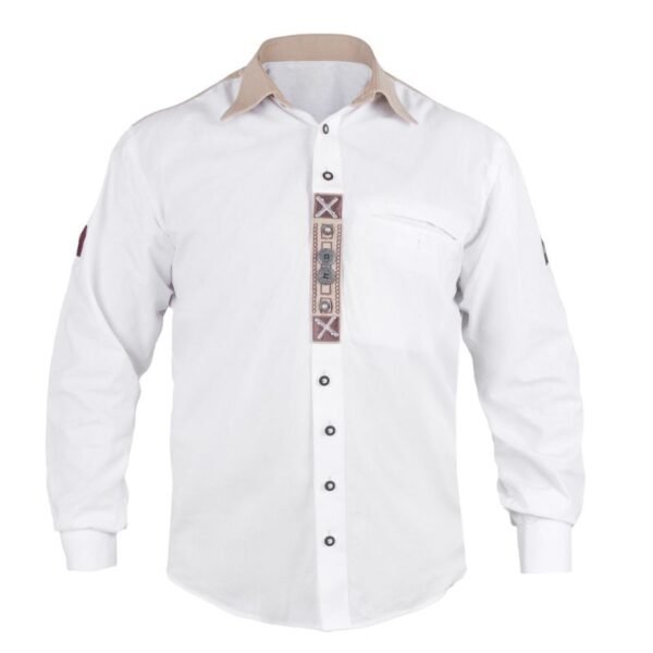 Luxury Embroidered Shirt Box White