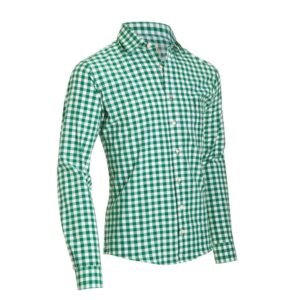 Trachten Bavarian Shirt Slim Pine Green