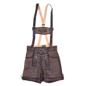 Traditional Lederhosen Real Shaded Brown