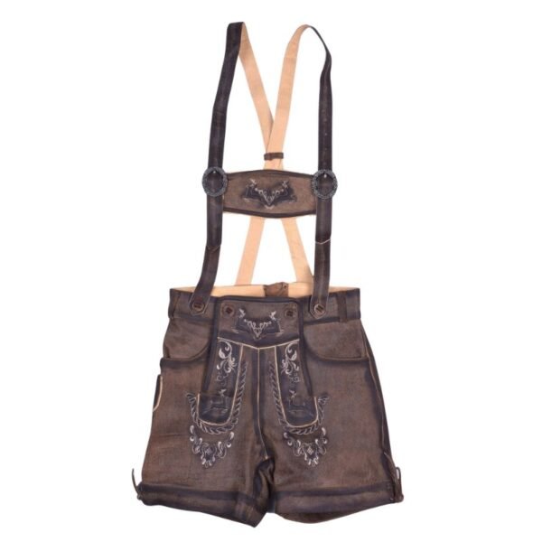 Traditional Lederhosen Real Shaded Brown