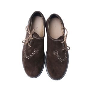Elegant Haferl Shoes Traditional Dark Brown